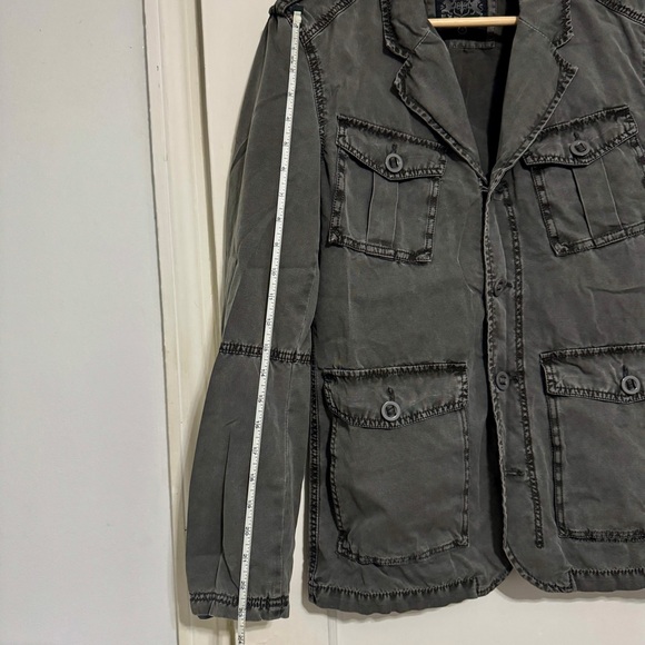 Express Men's Gray Military Detail Blazer | Size: Small / 36S | Color: Gray - Picture 7 of 10